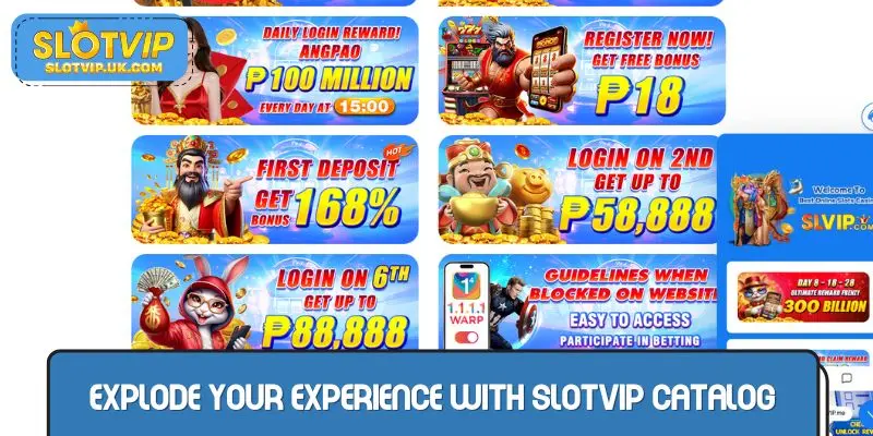 Explode your experience with SLOTVIP promo catalog