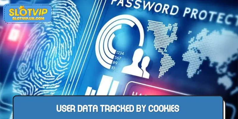 User data tracked by cookies