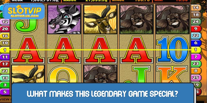 What’s the setting of Mega Moolah?